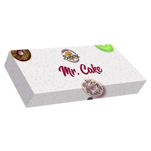 Medium Donut Box | Holds Three Donuts | Personalize with Your Logo and Contact Details